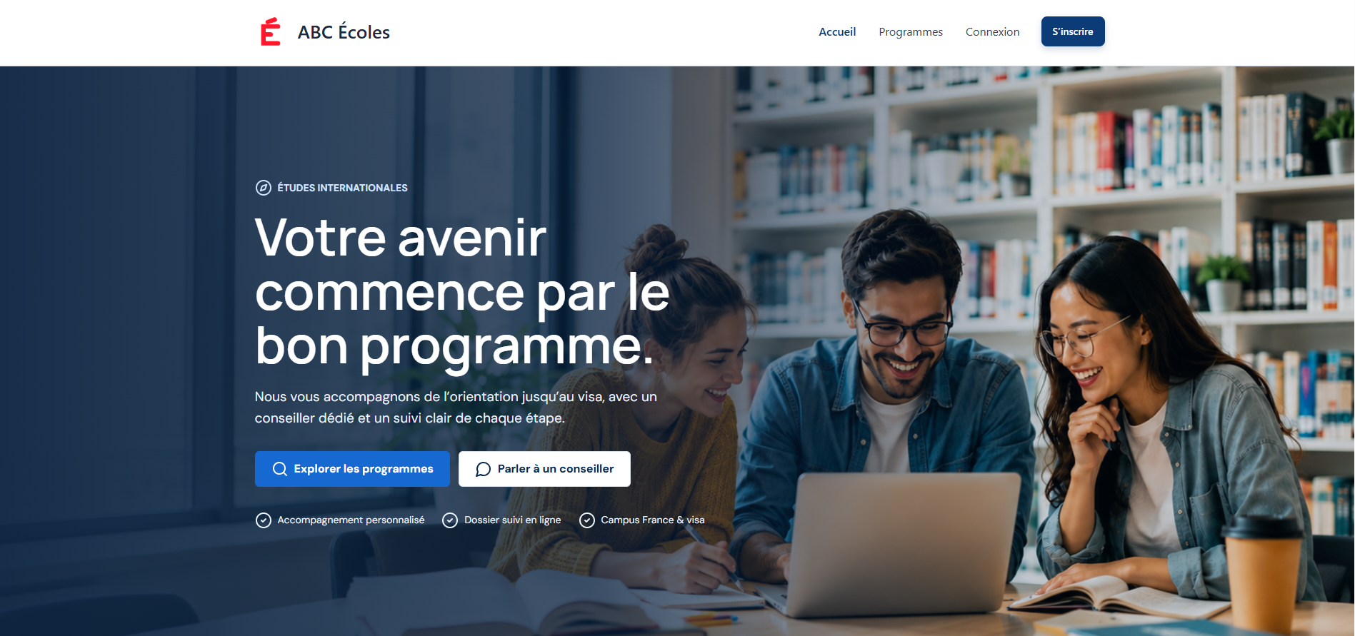 ABC Écoles homepage